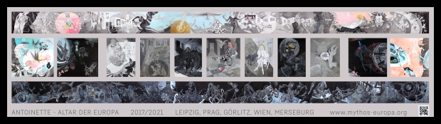 075_ANTOINETTE_AltarDerEuropa_ZeichnungPastellmalereiCollage